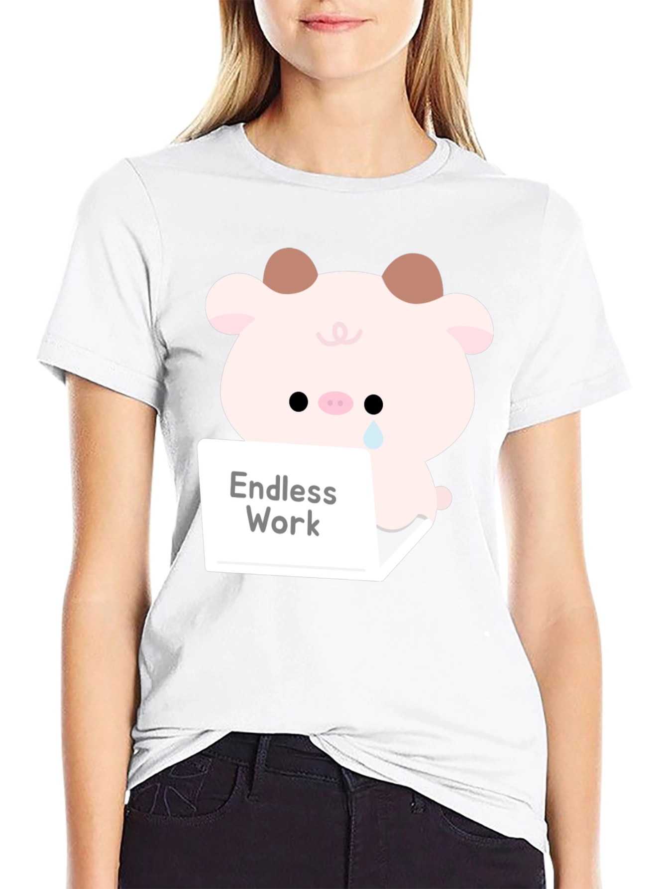 Endless Work Pig T-Shirt - Cute Graphic Tee