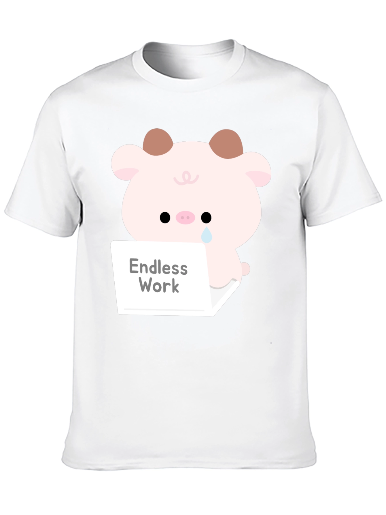 Endless Work Pig T-Shirt - Cute Graphic Tee