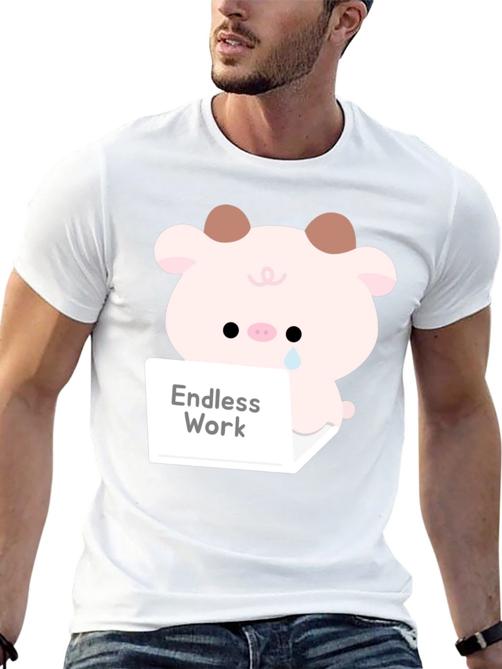 Endless Work Pig T-Shirt - Cute Graphic Tee