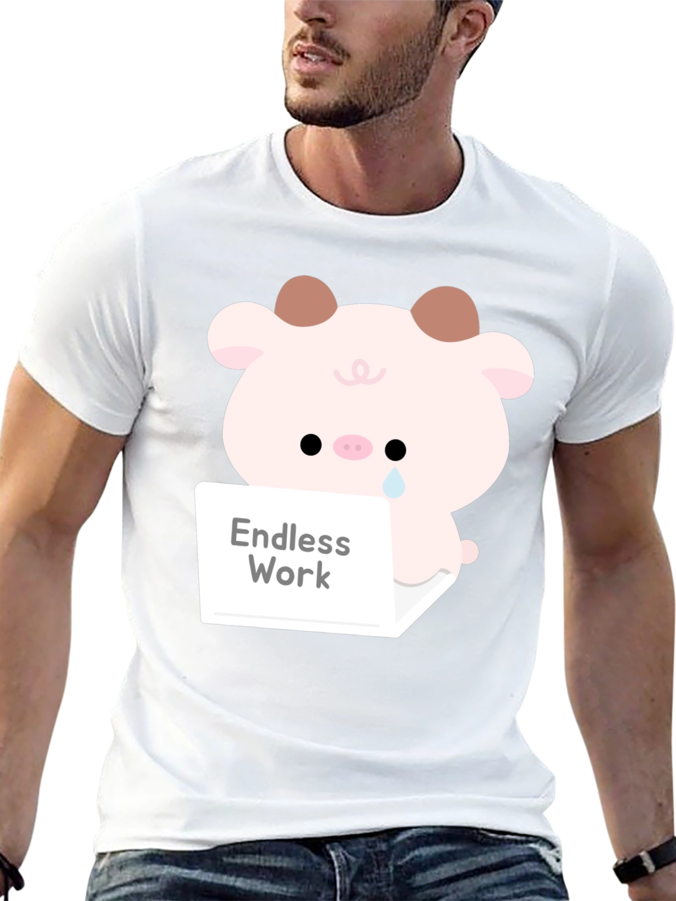 Endless Work Pig T-Shirt - Cute Graphic Tee