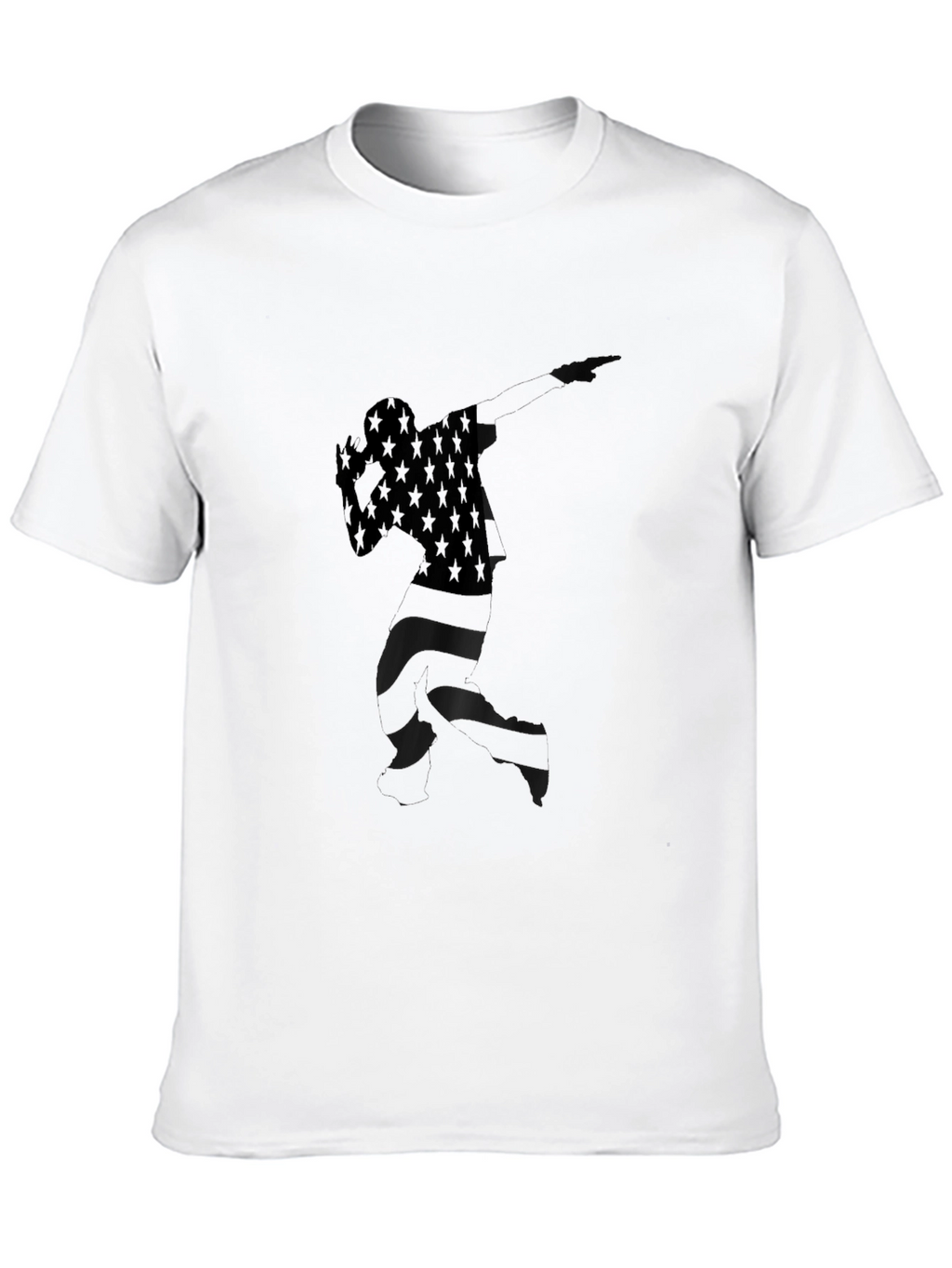 American Flag Dabbing Silhouette Tee