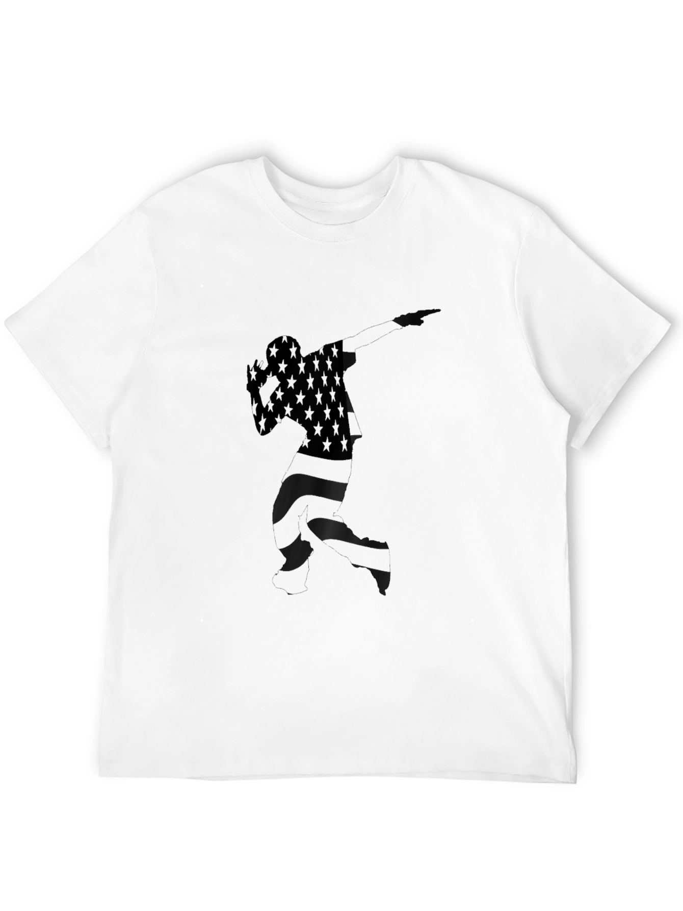 American Flag Dabbing Silhouette Tee