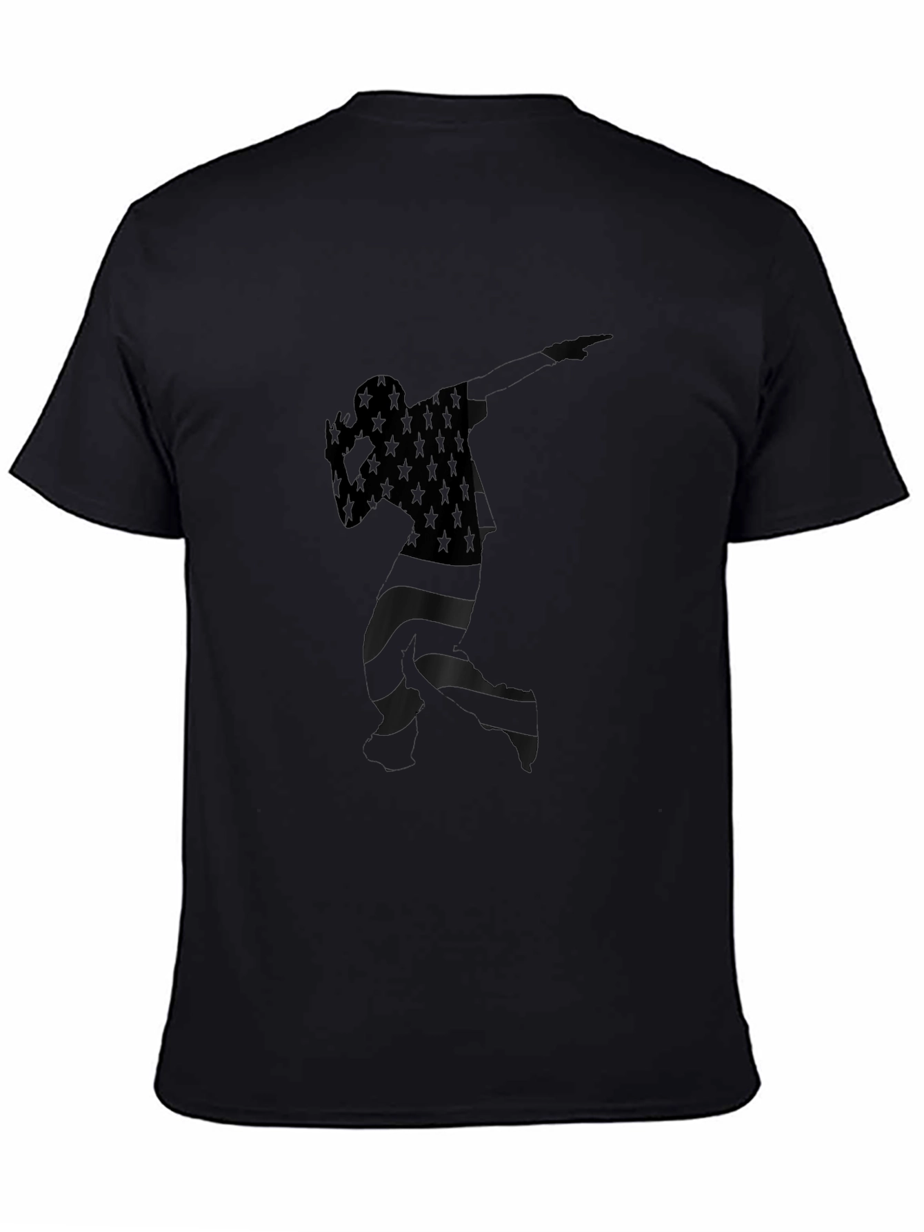 American Flag Dabbing Silhouette Tee