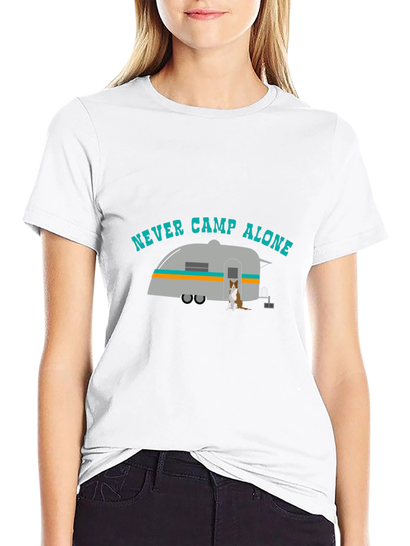 Never Camp Alone Graphic Tee