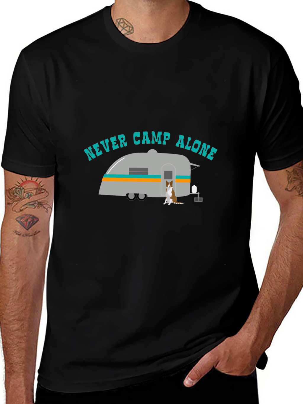 Never Camp Alone Graphic Tee