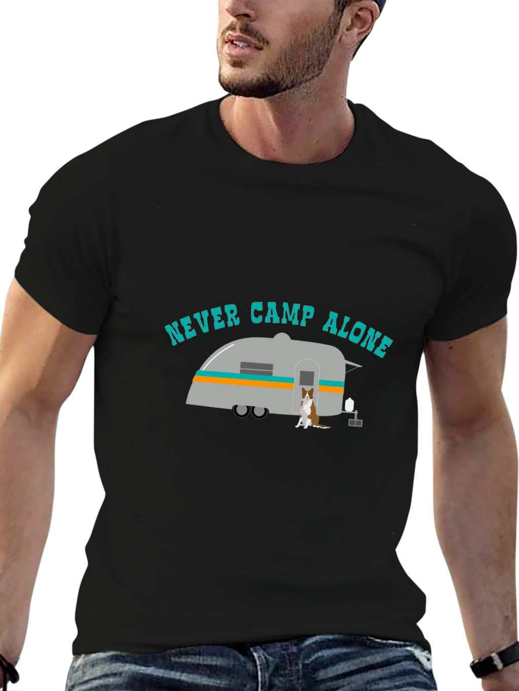 Never Camp Alone Graphic Tee