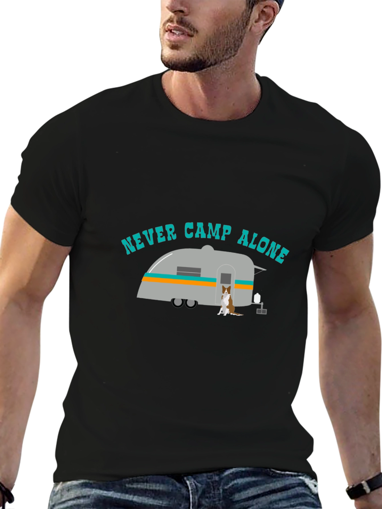 Never Camp Alone Graphic Tee