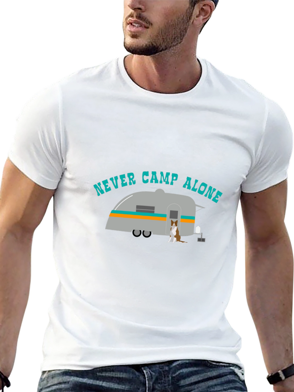 Never Camp Alone Graphic Tee