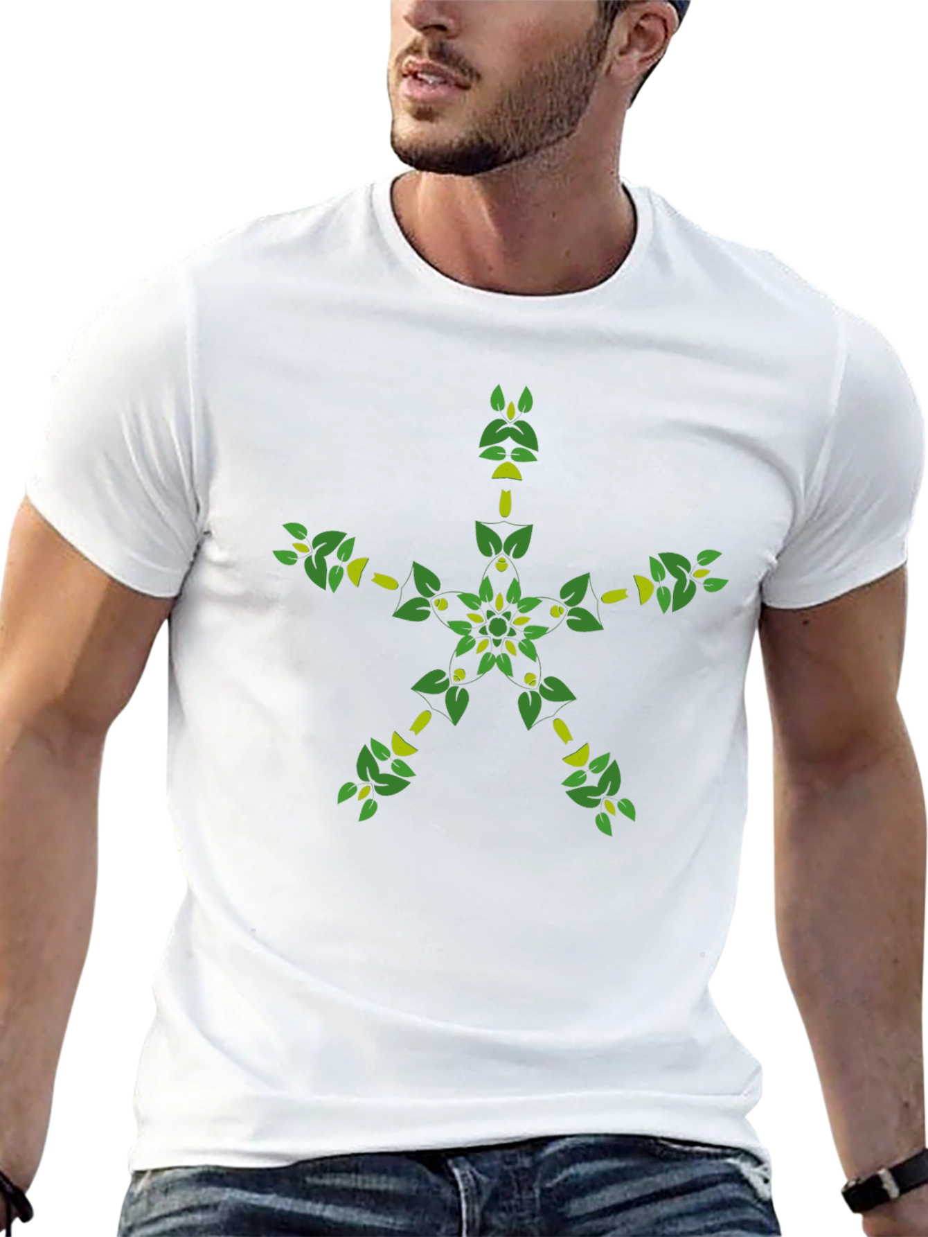 Nature Star Graphic Tee - Black