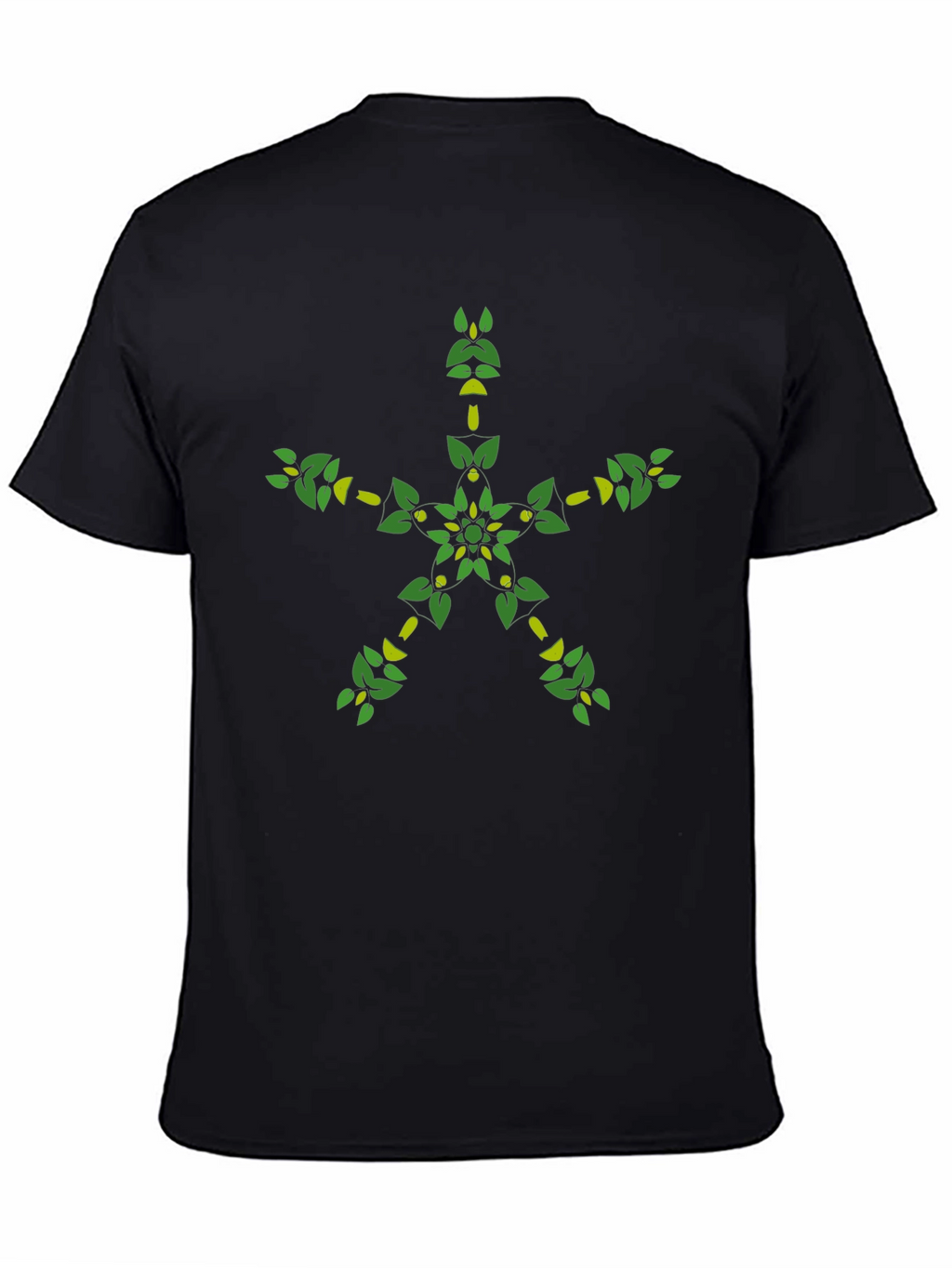 Nature Star Graphic Tee - Black