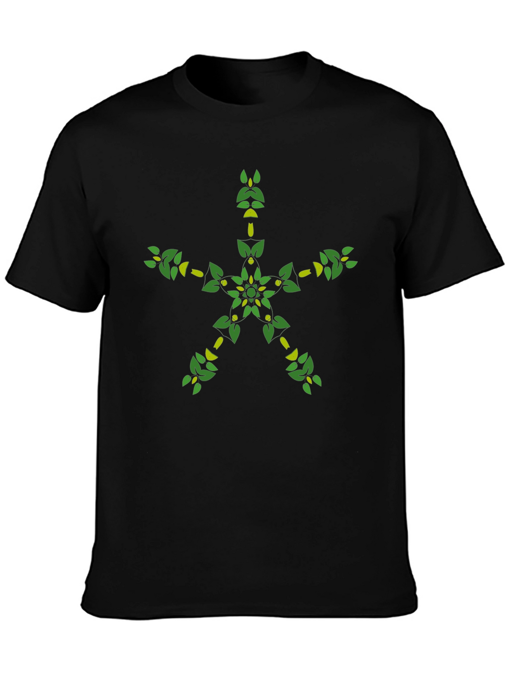 Nature Star Graphic Tee - Black