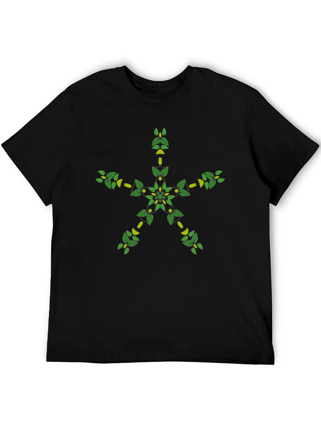 Nature Star Graphic Tee - Black