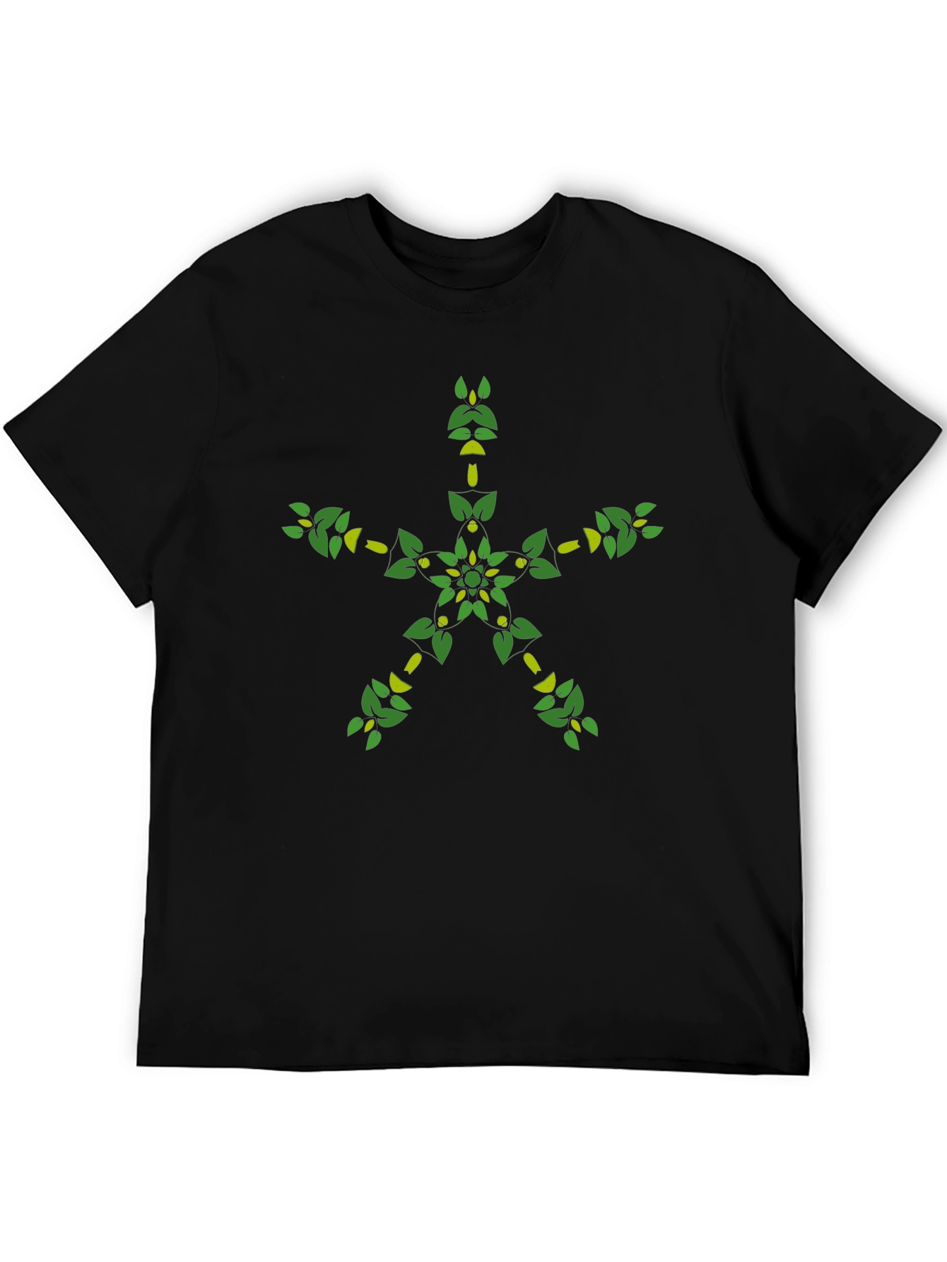 Nature Star Graphic Tee - Black