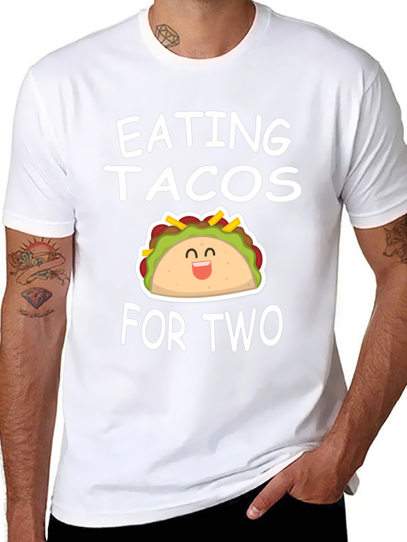 Eating Tacos for Two - Funny Graphic Tee