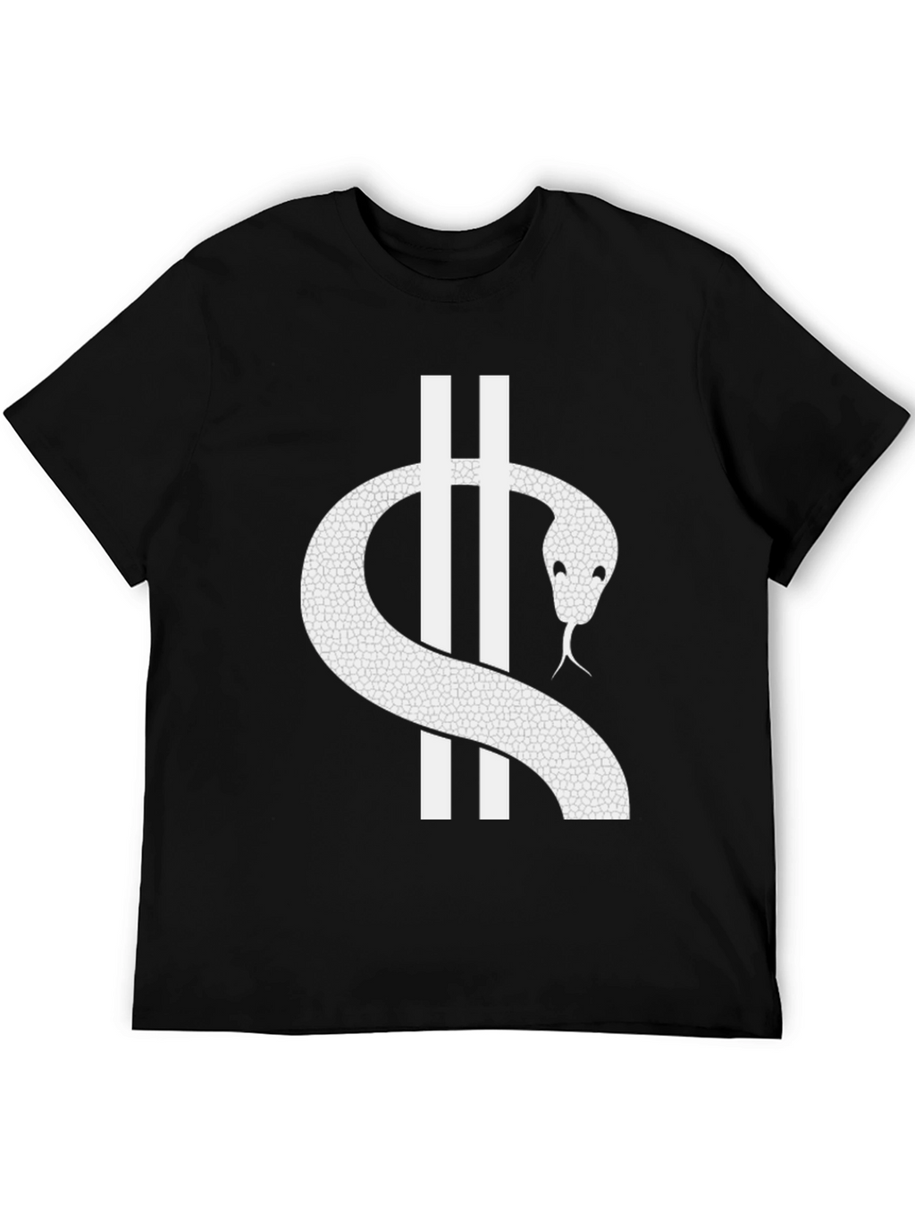 Snake Graphic Tee - Black Cotton Blend