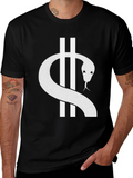 Snake Graphic Tee - Black Cotton Blend