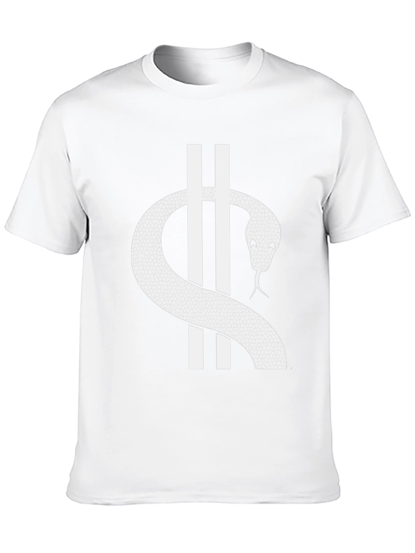 Snake Graphic Tee - Black Cotton Blend