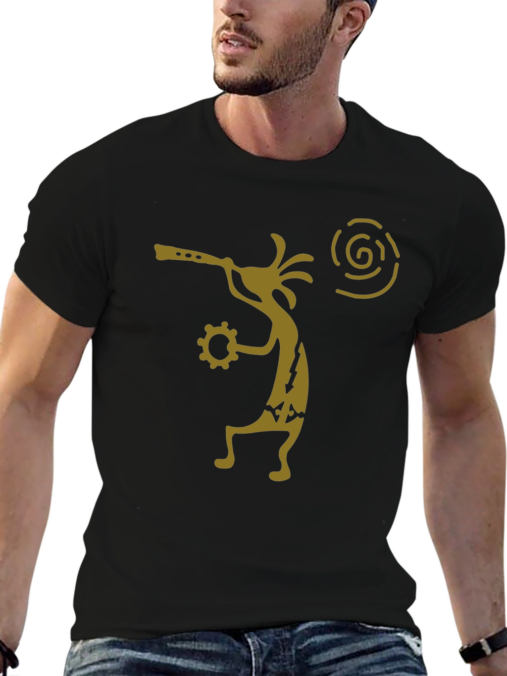 Kokopelli Flute Player Graphic T-Shirt