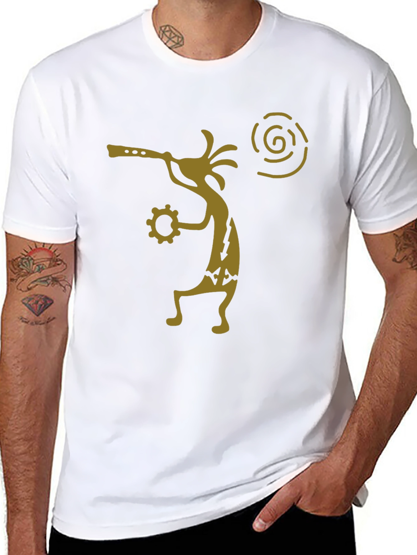 Kokopelli Flute Player Graphic T-Shirt