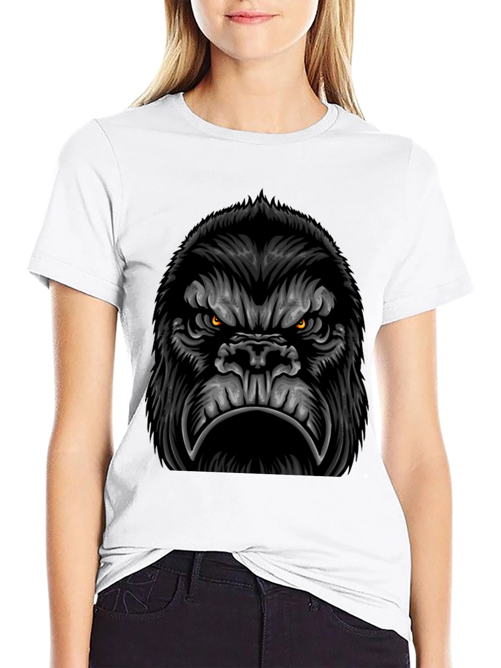Angry Gorilla Graphic Tee - Fierce and Bold