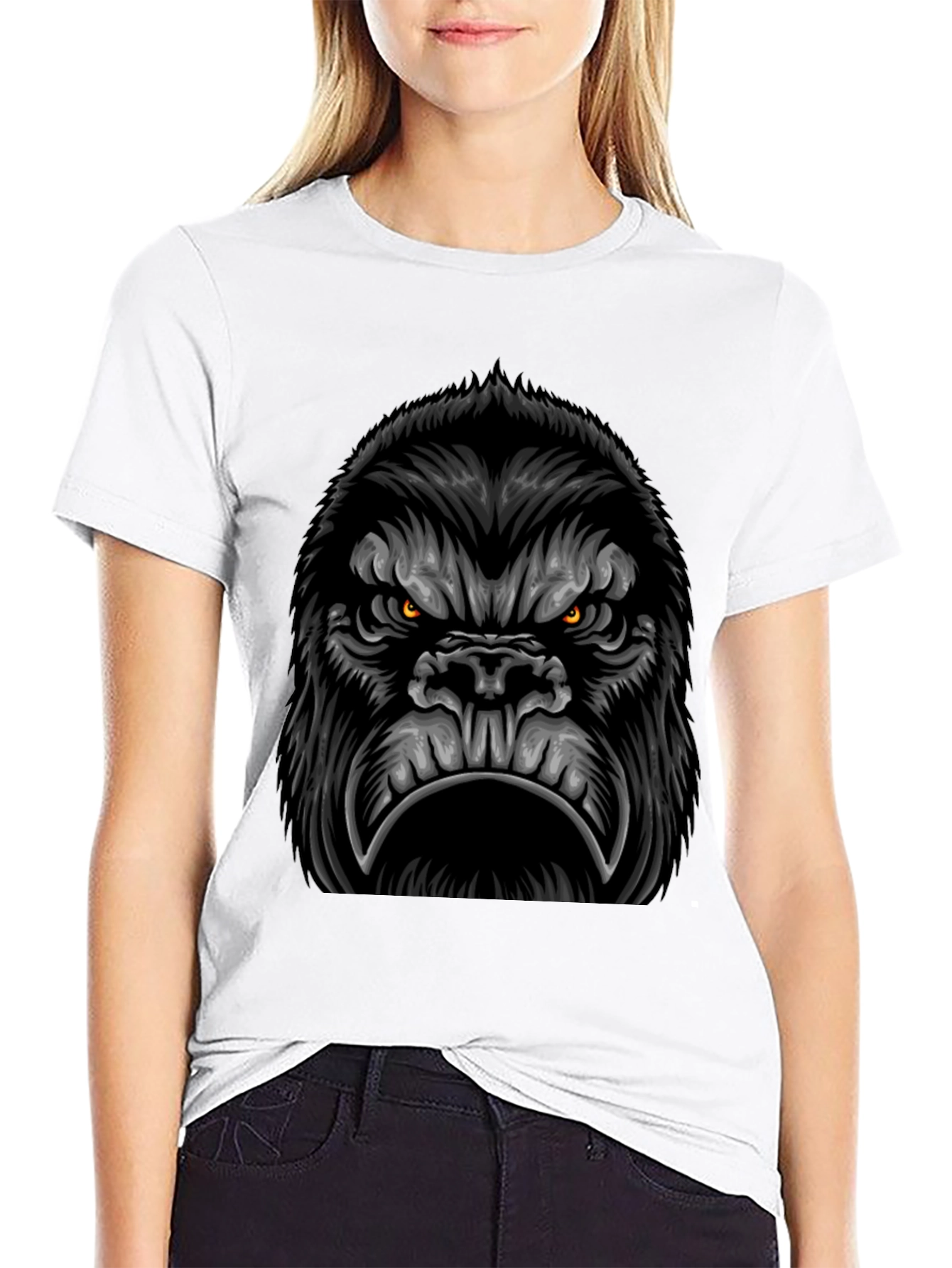 Angry Gorilla Graphic Tee - Fierce and Bold