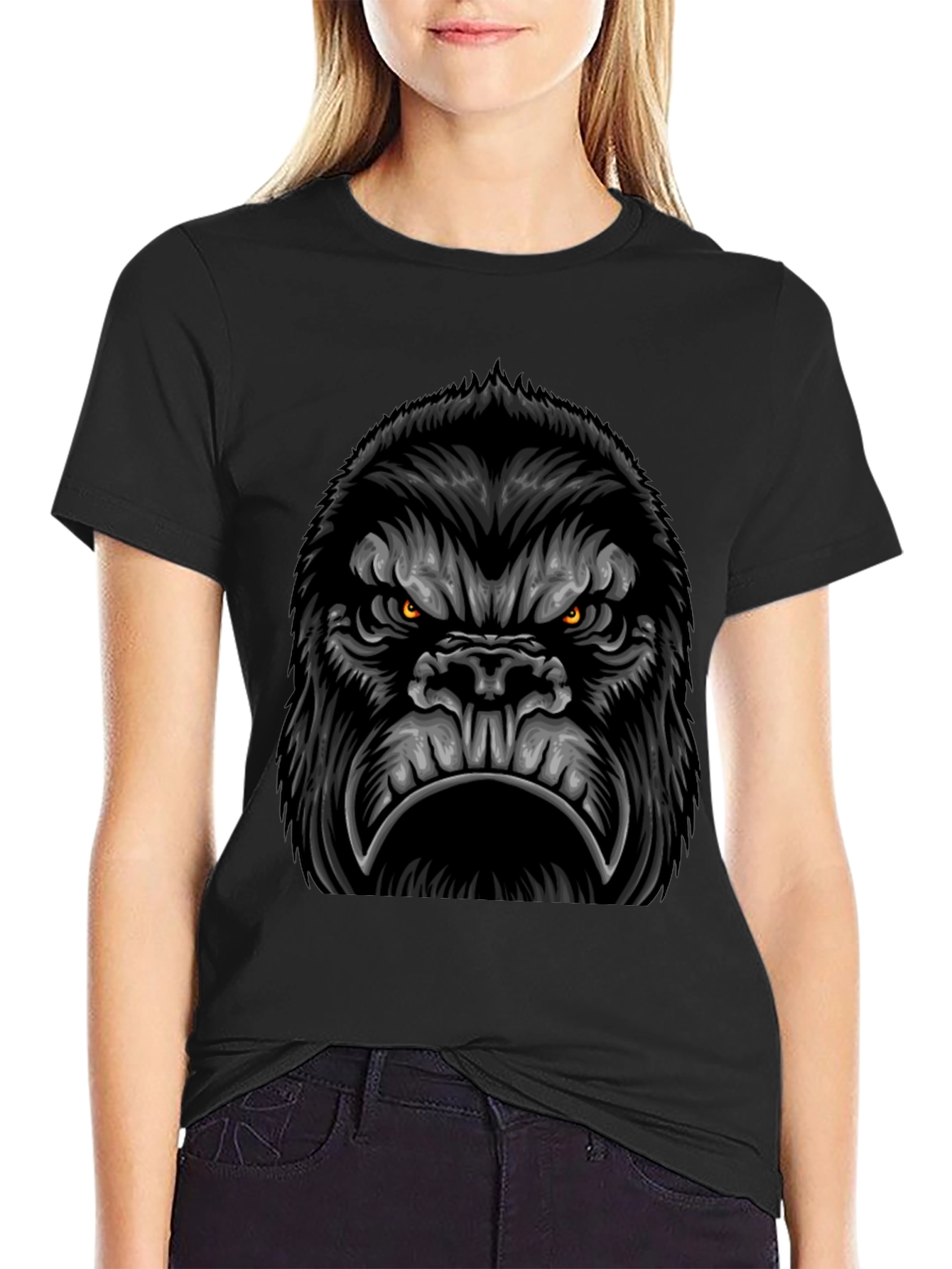Angry Gorilla Graphic Tee - Fierce and Bold