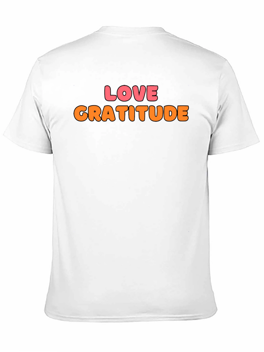 Love Gratitude Graphic Tee - Stylish Black T-Shirt
