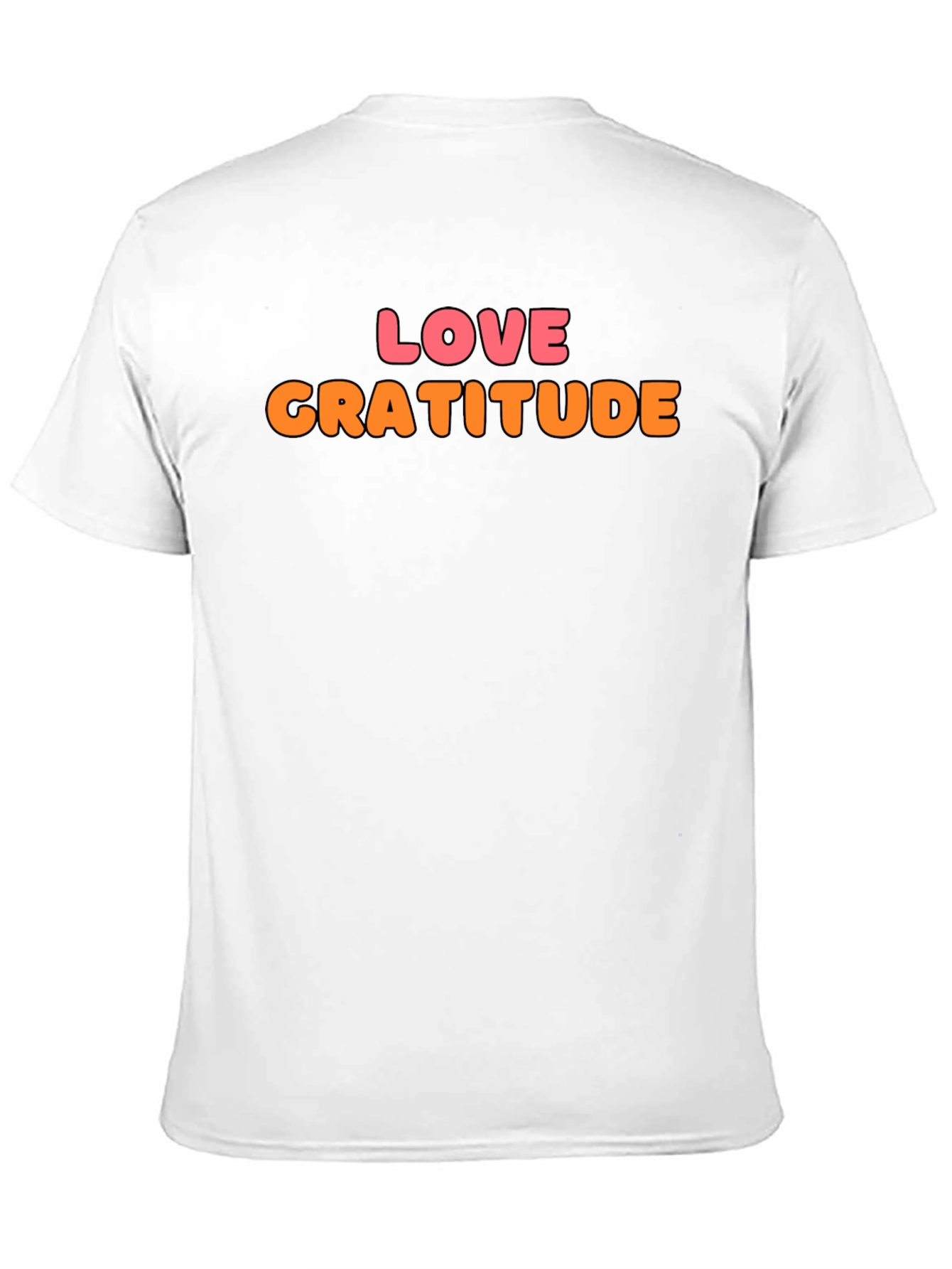 Love Gratitude Graphic Tee - Stylish Black T-Shirt