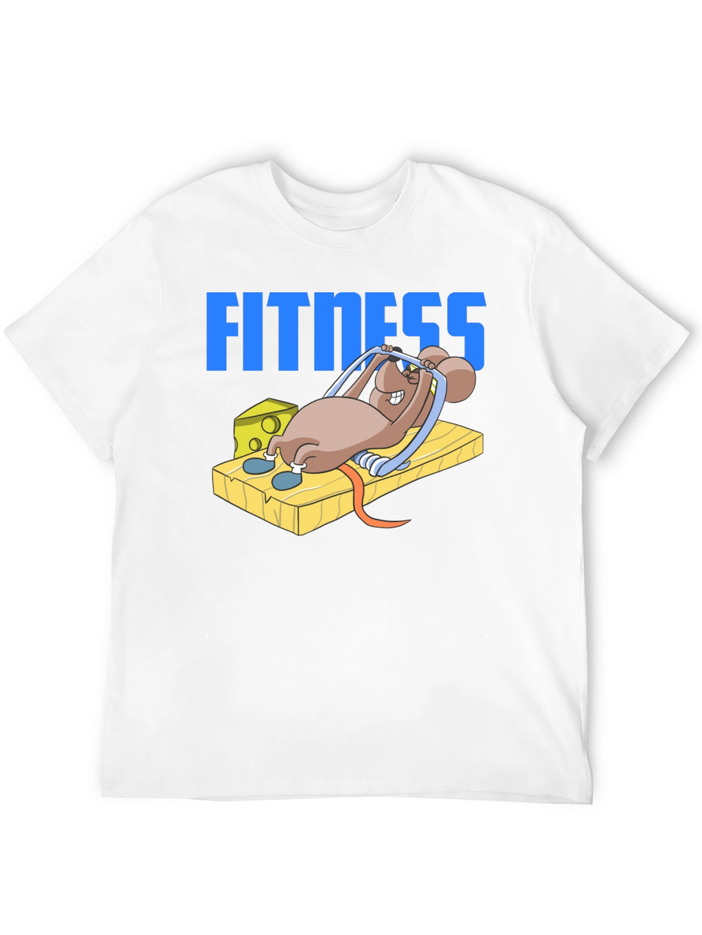Funny Fitness Mouse T-Shirt - Gym Humor Tee