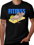 Funny Fitness Mouse T-Shirt - Gym Humor Tee