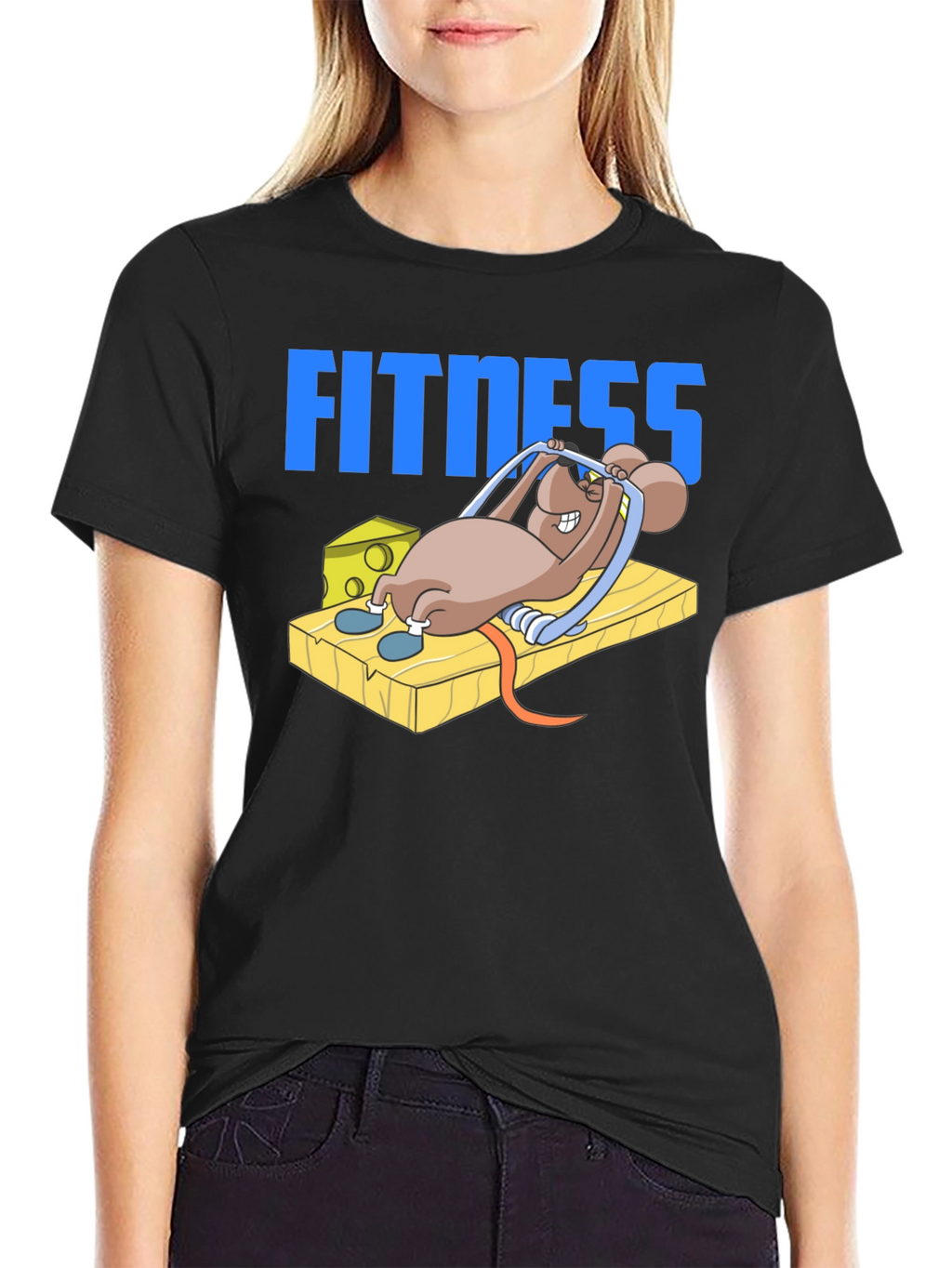 Funny Fitness Mouse T-Shirt - Gym Humor Tee