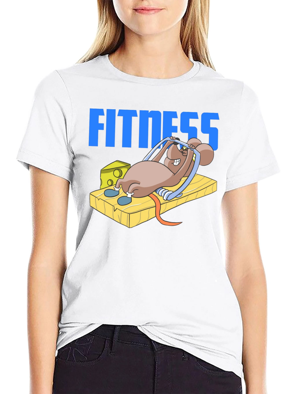 Funny Fitness Mouse T-Shirt - Gym Humor Tee