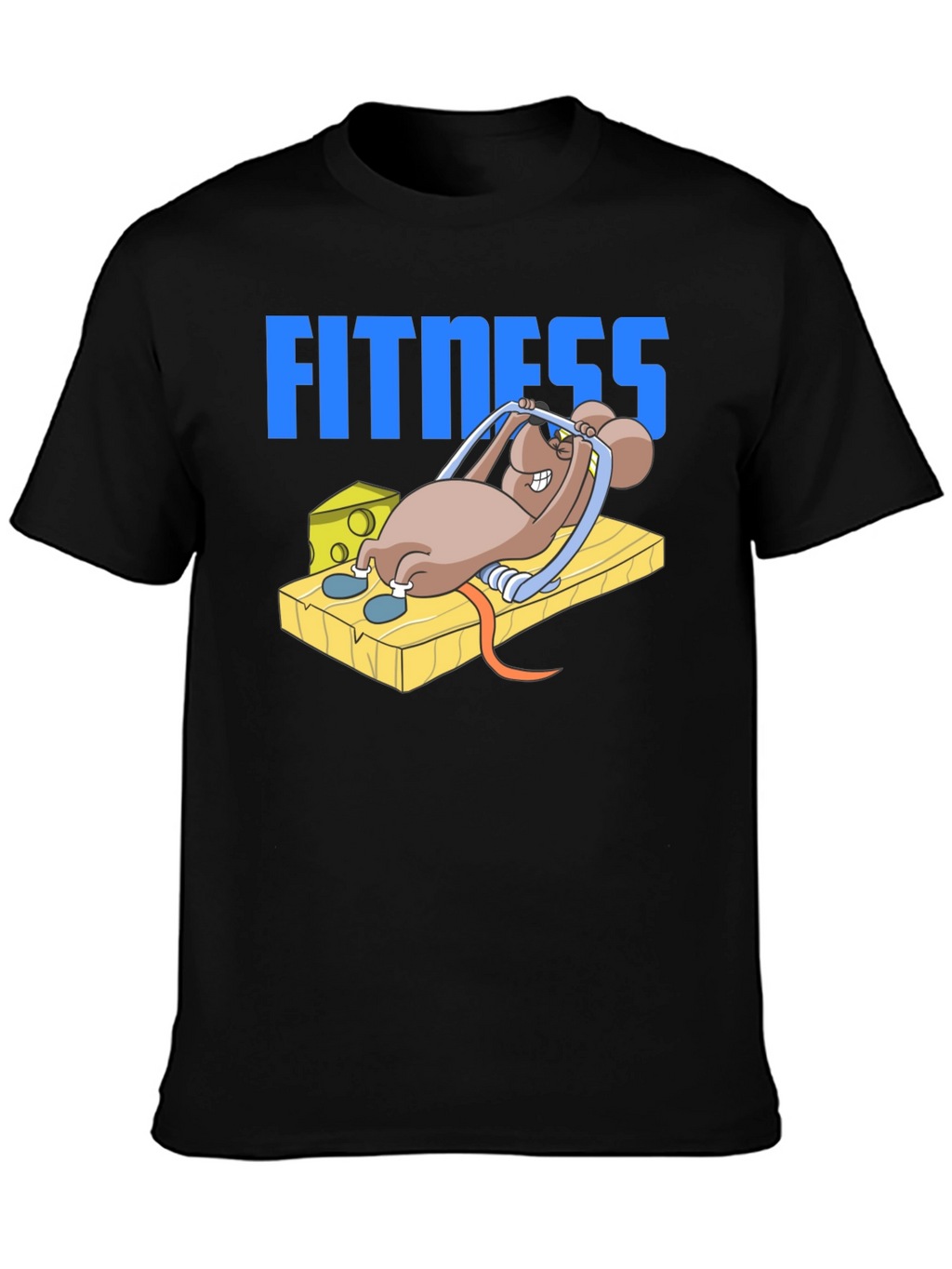 Funny Fitness Mouse T-Shirt - Gym Humor Tee