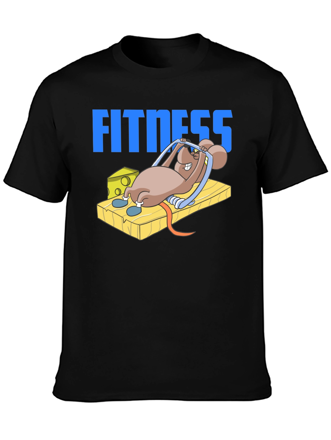 Funny Fitness Mouse T-Shirt - Gym Humor Tee
