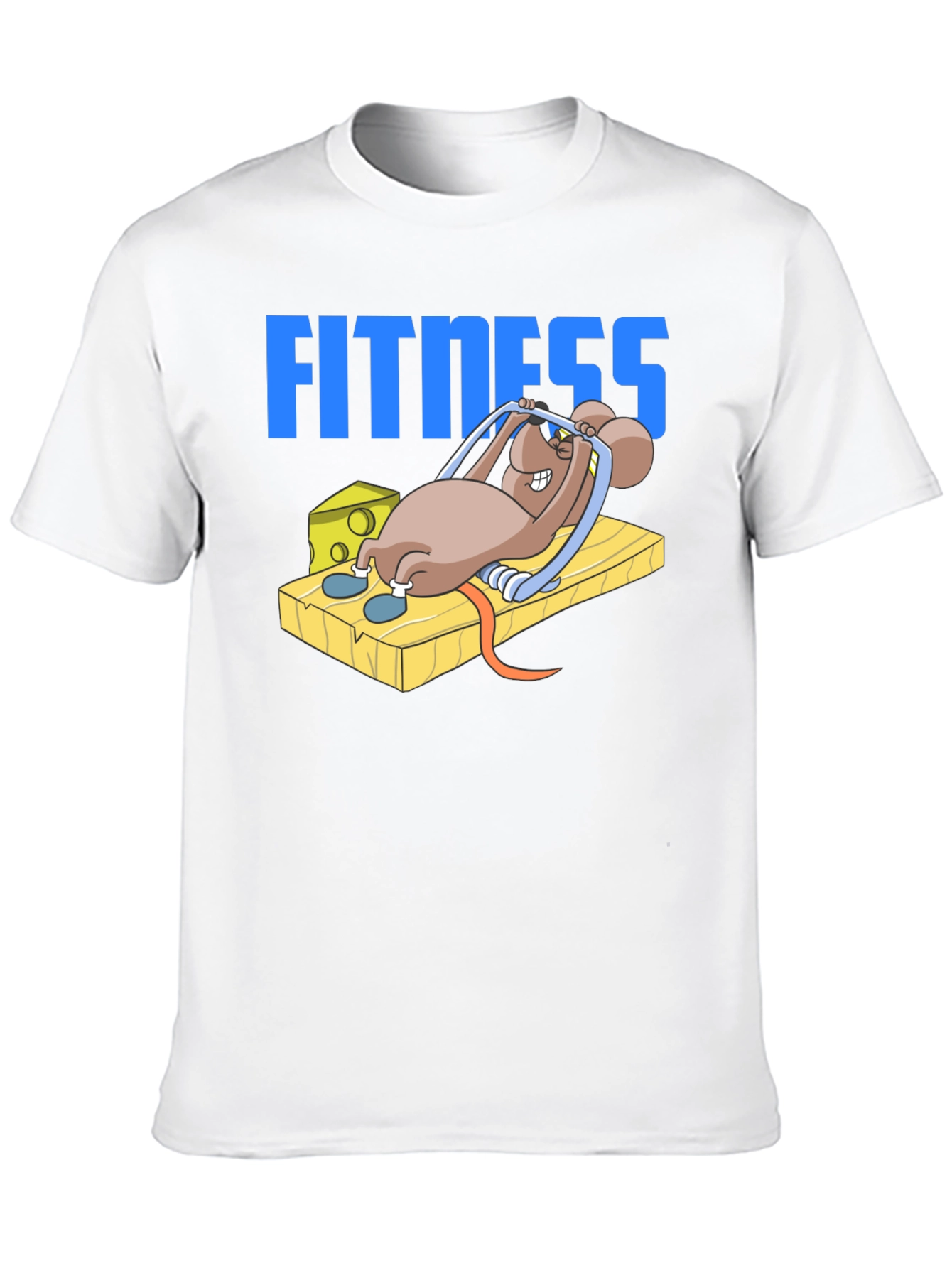 Funny Fitness Mouse T-Shirt - Gym Humor Tee