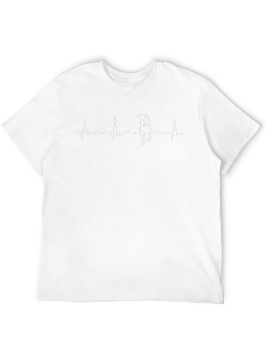 Tuba Heartbeat T-Shirt - Music Lover Tee