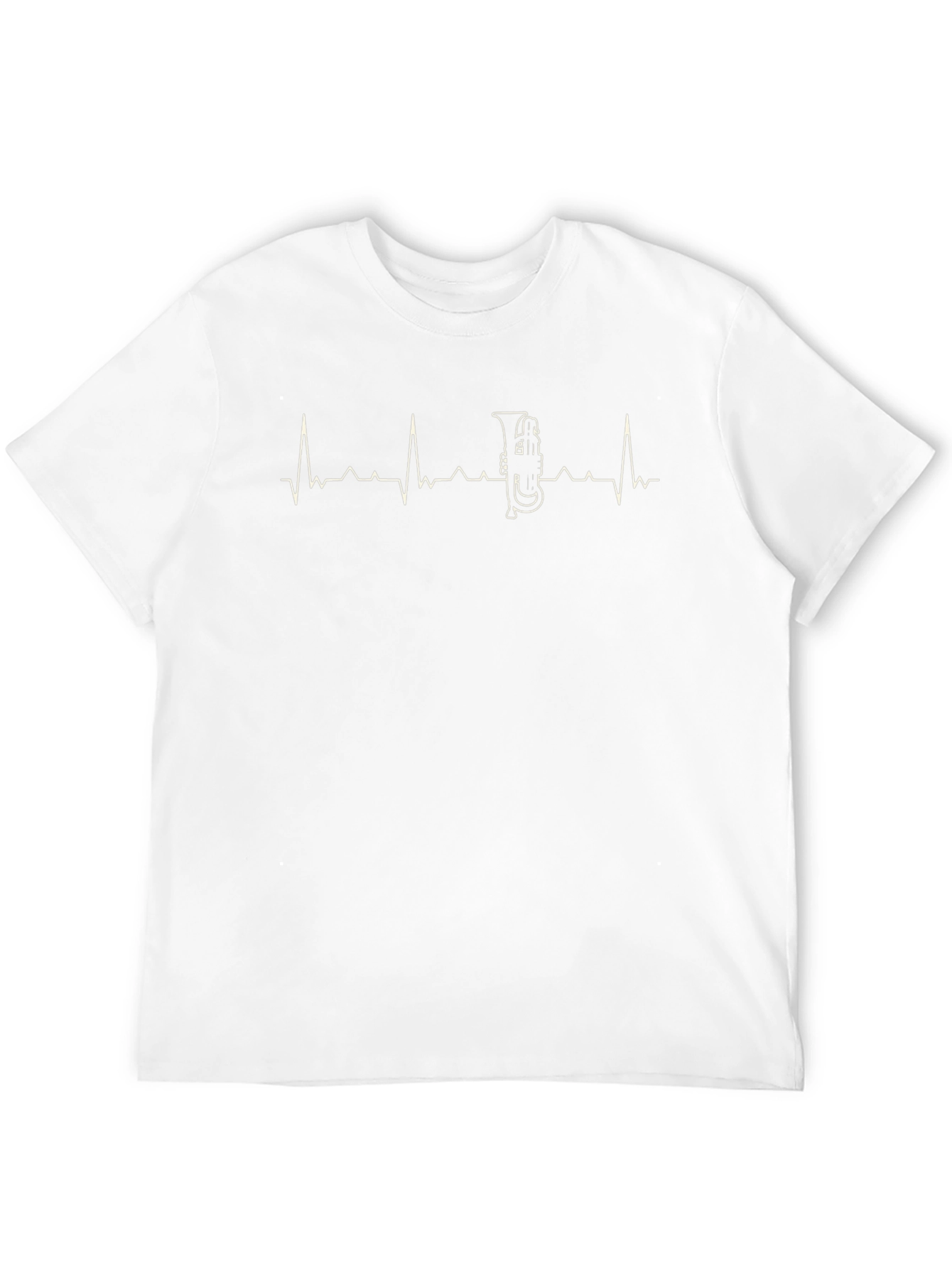 Tuba Heartbeat T-Shirt - Music Lover Tee