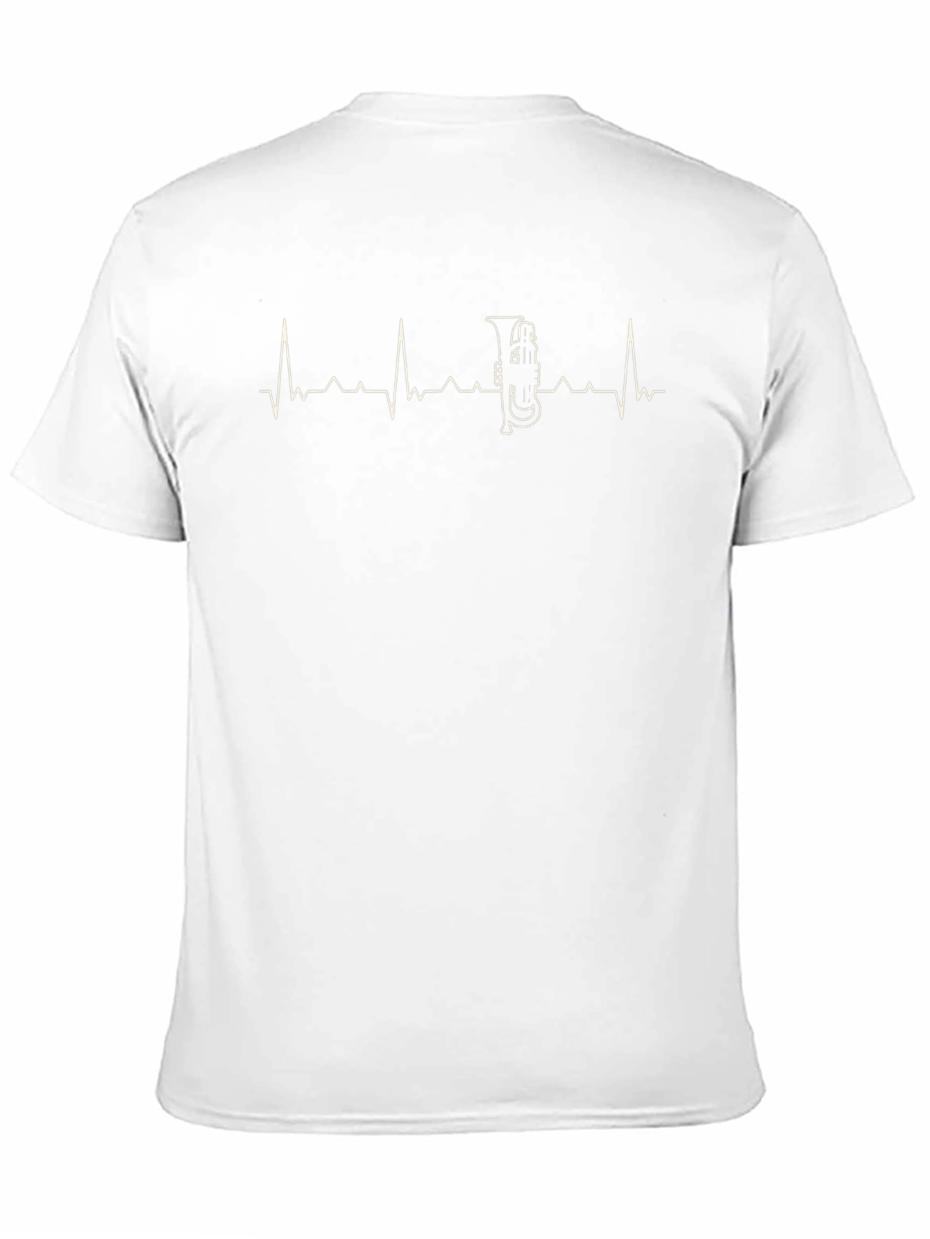 Tuba Heartbeat T-Shirt - Music Lover Tee