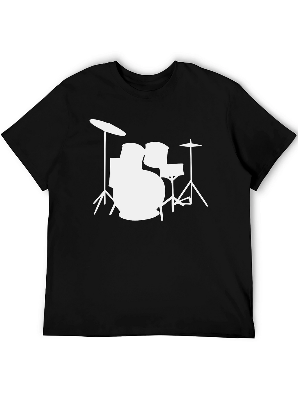 Drum Kit Graphic Tee - Black