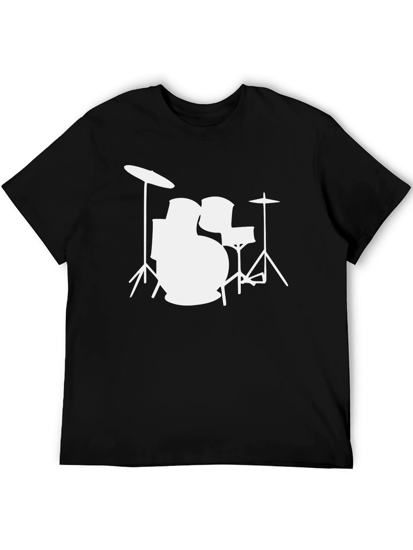 Drum Kit Graphic Tee - Black