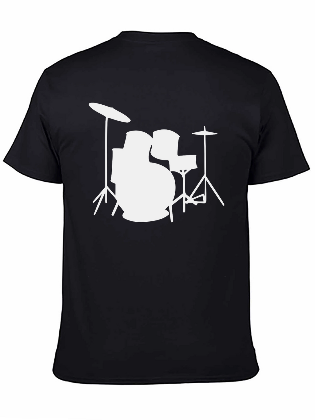 Drum Kit Graphic Tee - Black