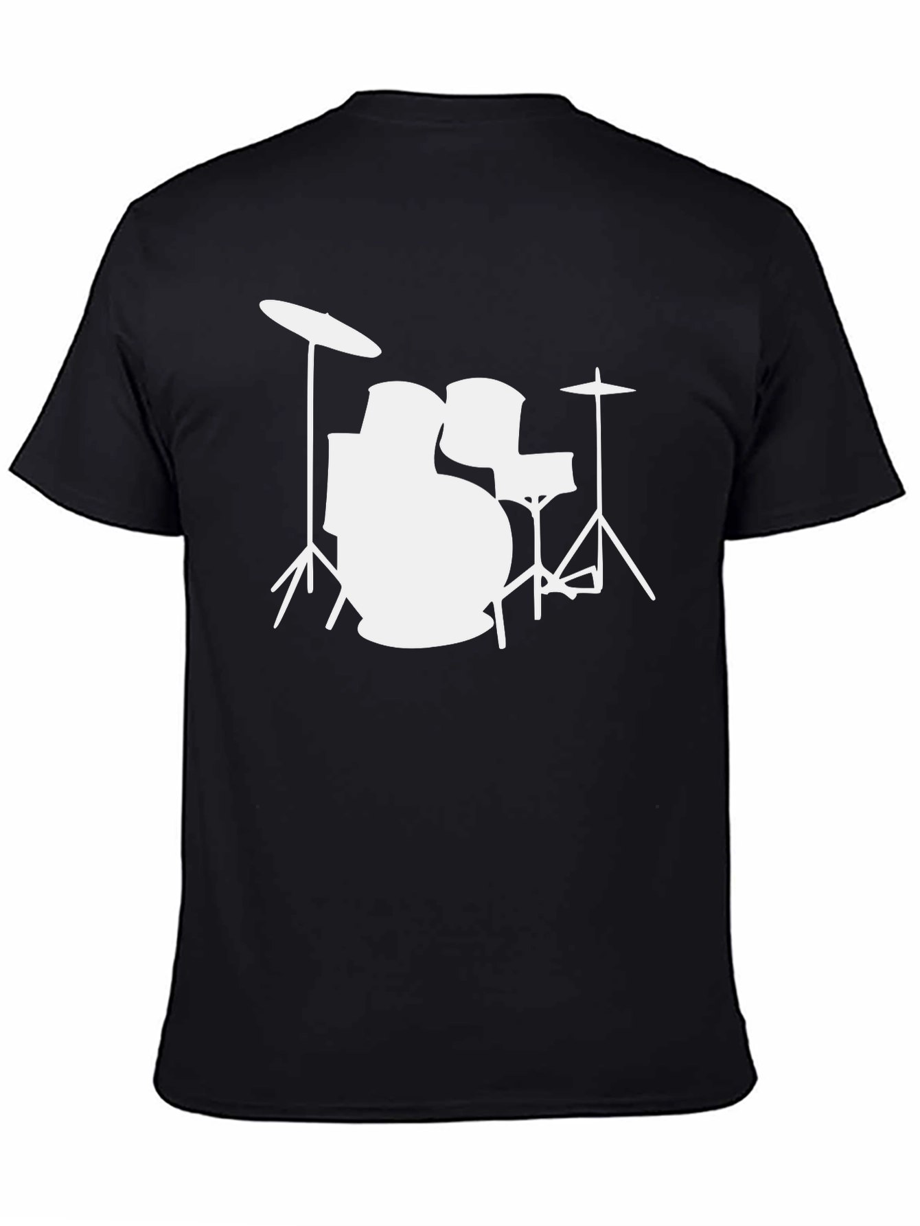 Drum Kit Graphic Tee - Black