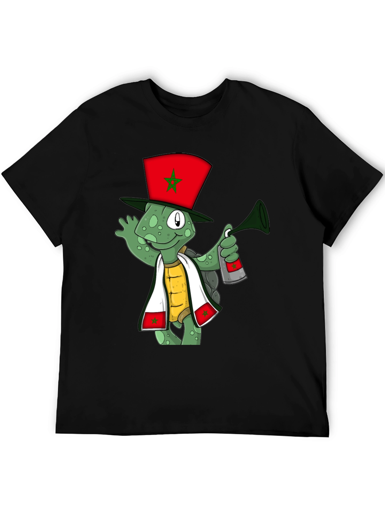 Cartoon Turtle Morocco Pride T-Shirt