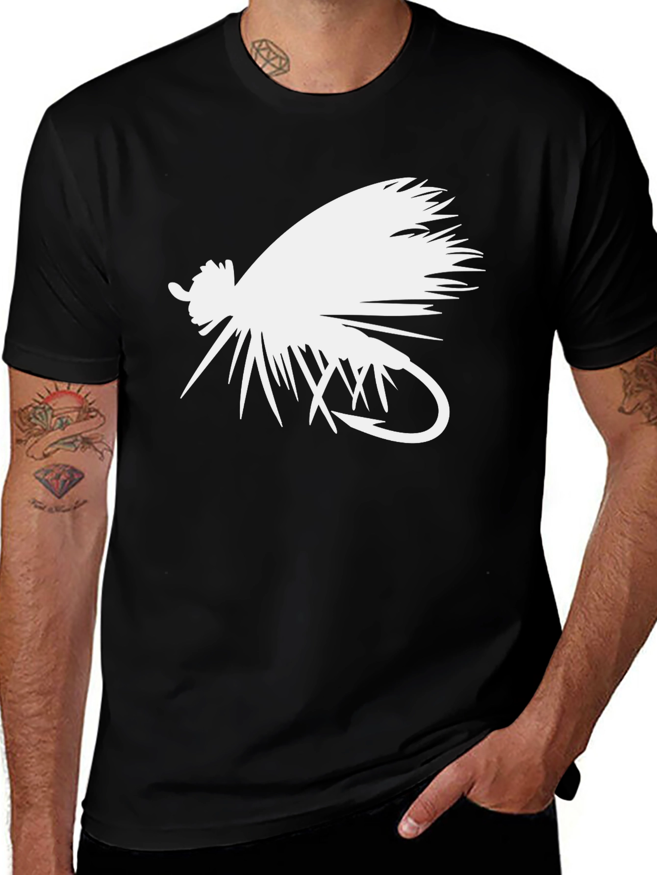Fishing Fly Graphic T-Shirt - Classic Style