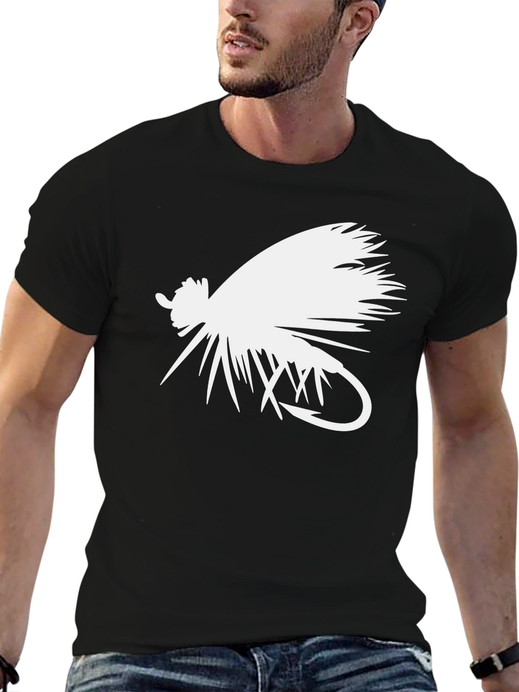 Fishing Fly Graphic T-Shirt - Classic Style