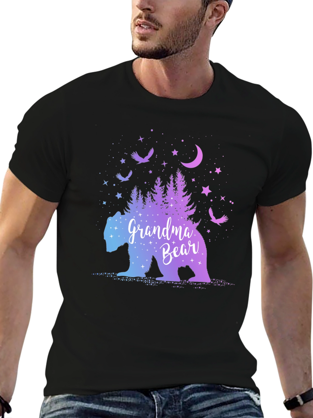 Grandma Bear T-Shirt - Nature Design