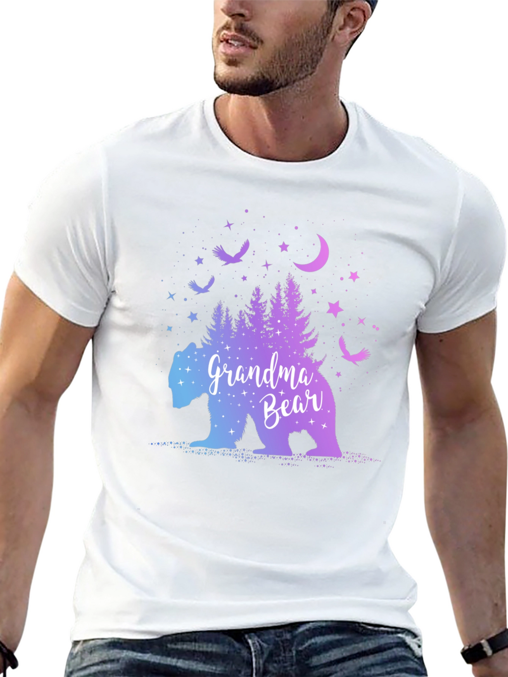 Grandma Bear T-Shirt - Nature Design