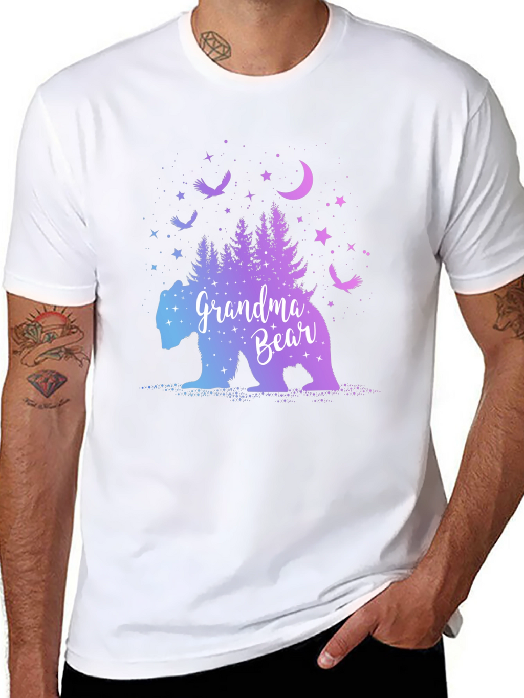 Grandma Bear T-Shirt - Nature Design