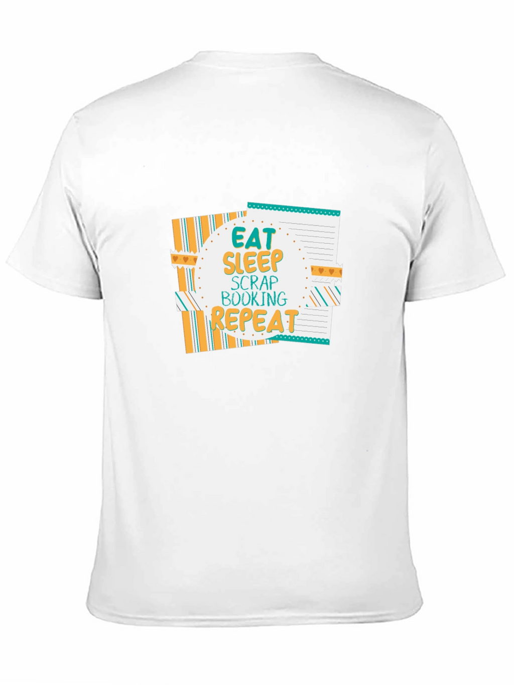 Eat Sleep Scrapbooking Repeat Black T-Shirt