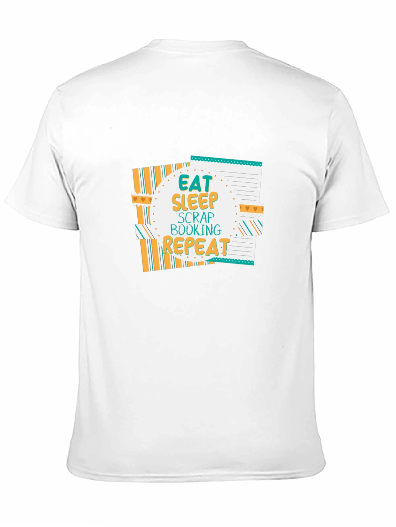 Eat Sleep Scrapbooking Repeat Black T-Shirt